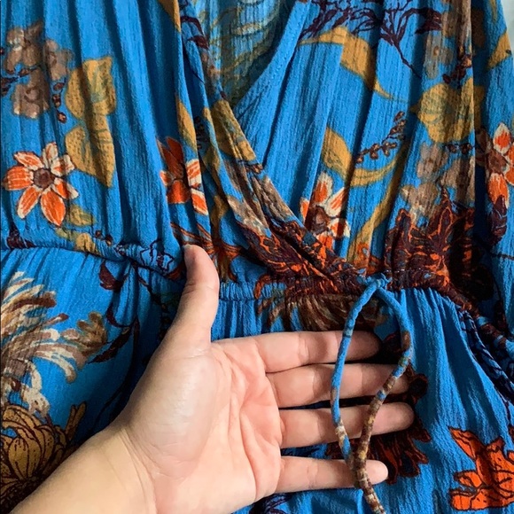 Blue Floral Romper - Picture 3 of 3